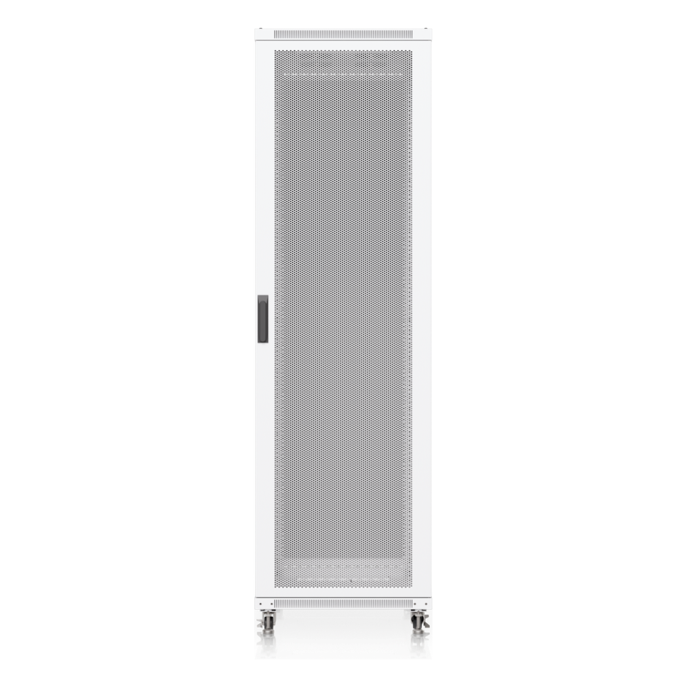 UACC Rack Cabinet 42U (600 × 1000 mm) – Gabinete de Piso Totalmente Ensamblado con Ventiladores Integrados, Paneles Removibles, Ruedas con Seguro y Puerta Frontal Perforada para Óptimo Flujo de Aire