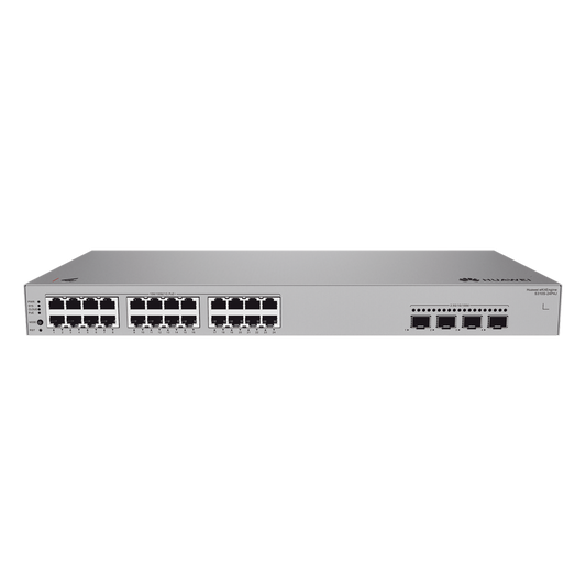Switch de Acceso Gigabit Administrable PoE Capa 2+ / 24 puertos 10/100/1000 Mbps (PoE) / 4 Puertos 2.5GE SFP Uplink  / ERPS / Rutas Estáticas / PoE Perpetuo / 400 W / Administración Nube Gratis