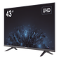 Monitor LED 4K de 43" / Ideal para Oficina y Hogar / Uso 24-7 / Entrada HDMI / Compatible con Montaje VESA (200 X 200) / Bocinas Integradas