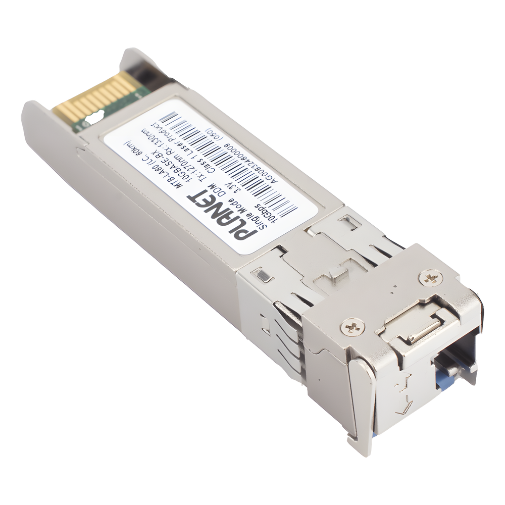Transceptor WDM mini-Gbic SFP+ 10G LC TX:1270nm RX:1330nm para fibra Mono Modo 60 Km, , Requiere MTB-LB60