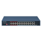 Switch PoE+ / No Administrable / 24 Puertos 10/100 Mbps PoE+ / 2 Puertos 1000 Mbps Uplink / 1 Puerto SFP Uplink / Modo Extendido hasta 300 Metros / 230 W