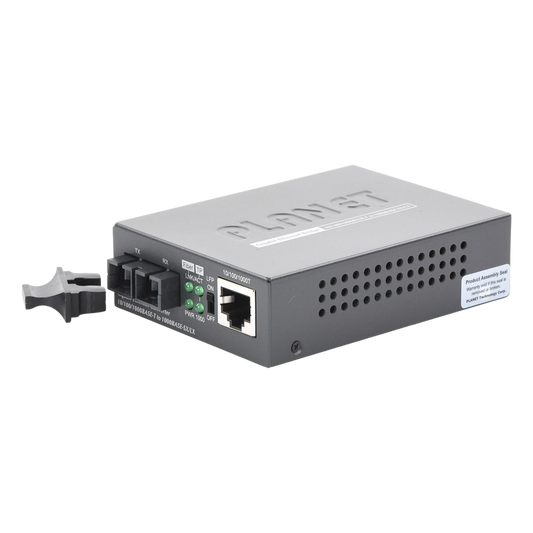Convertidor de Medios 1000 Mbps UTP/Fibra Óptica Mono-Modo Hasta 20 Km, Conector SC