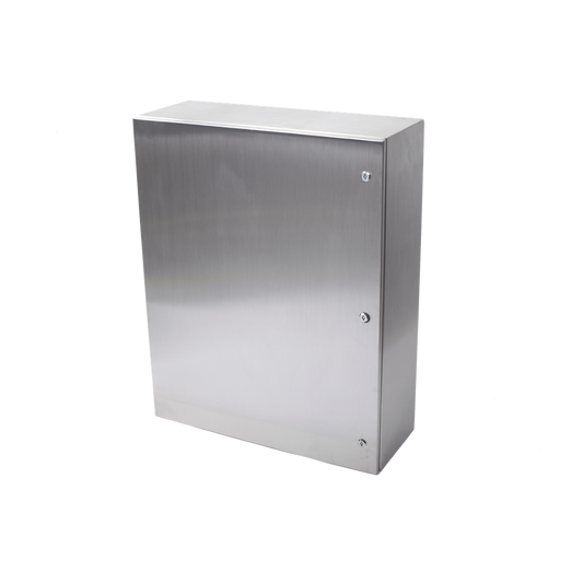 Gabinete de Acero Inoxidable IP66 Uso en Intemperie (800 x 1000 x 300 mm) con Placa Interna Galvanizada.