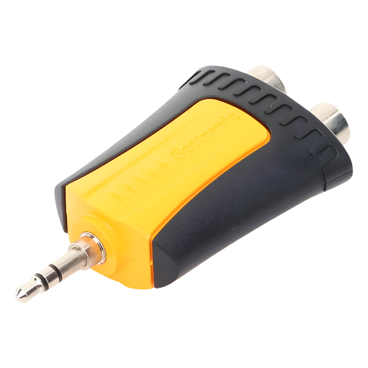 Conector Estéreo | 3.5 mm - 2 x conector Hembra RCA | Adaptador de Carcasa de Plástico