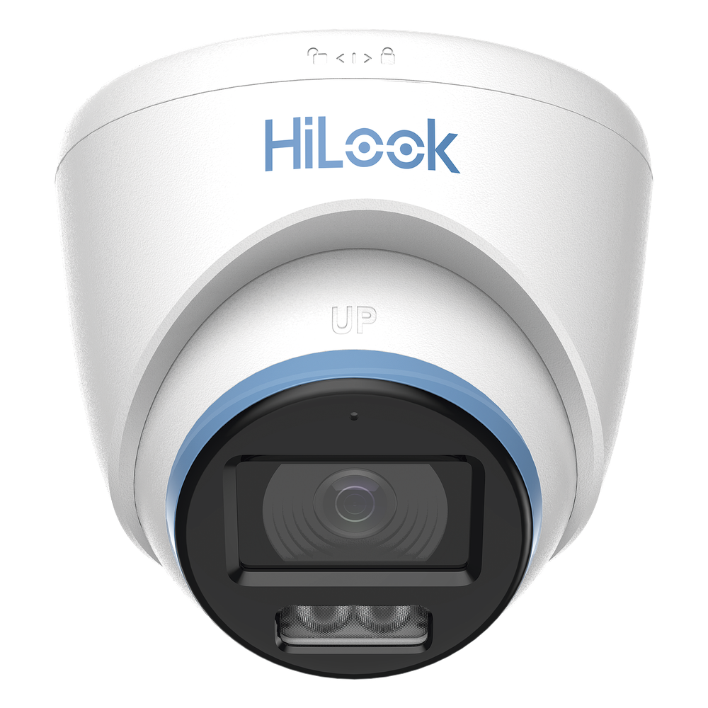 [Dual Light + ColorVu] Turret TurboHD 3K / 5 Megapixel / Lente 3.6 mm / 40 mts IR EXIR + 40 mts Luz Blanca / Micrófono Integrado / Exterior IP67 / dWDR