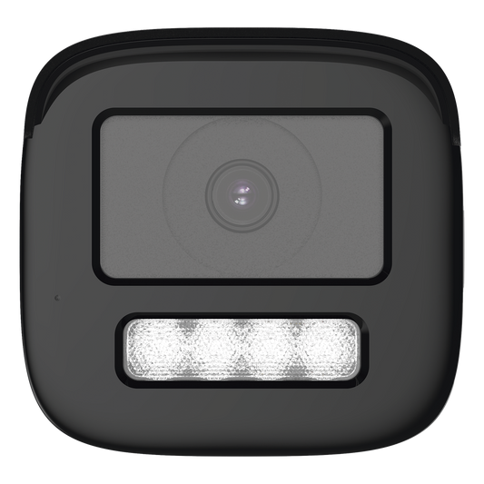 [Audio Bidireccional + Dual Light + ColorVu] Bala TURBOHD 4K (8 Megapixel) / Lente 3.6 mm / 80 mts IR EXIR + 80 mts Luz Blanca / Micrófono y Bocina Integrado / Exterior IP67 / Metal / dWDR