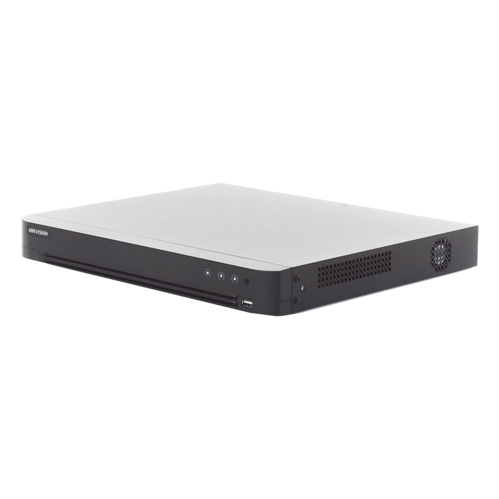 DVR 32 Canales TurboHD + 2 Canales IP / 2 Megapixel (1080p) Lite / Acusense (Evita Falsas Alarmas) / Audio por Coaxitron / H.265+ / Salida de Video en Full HD