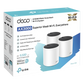 Kit 3 Routers Inalámbricos MESH Interior para Hogar / Doble Banda Wi-Fi 6 AX3000 Mbps / 3 Puerto Gigabit WAN/LAN / 2 Antenas Internas / Administración Mediante la App Deco (iOS, Android) / Protección HomeShield