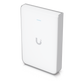 Access Point UniFi U6 In Wall/Montaje p/pared, WIFI 6 2.4 Y 5 Ghz, hasta 5.3 Gbps, 1 pto PoE In, 4 ptos secundarios (1 PoE Out)
