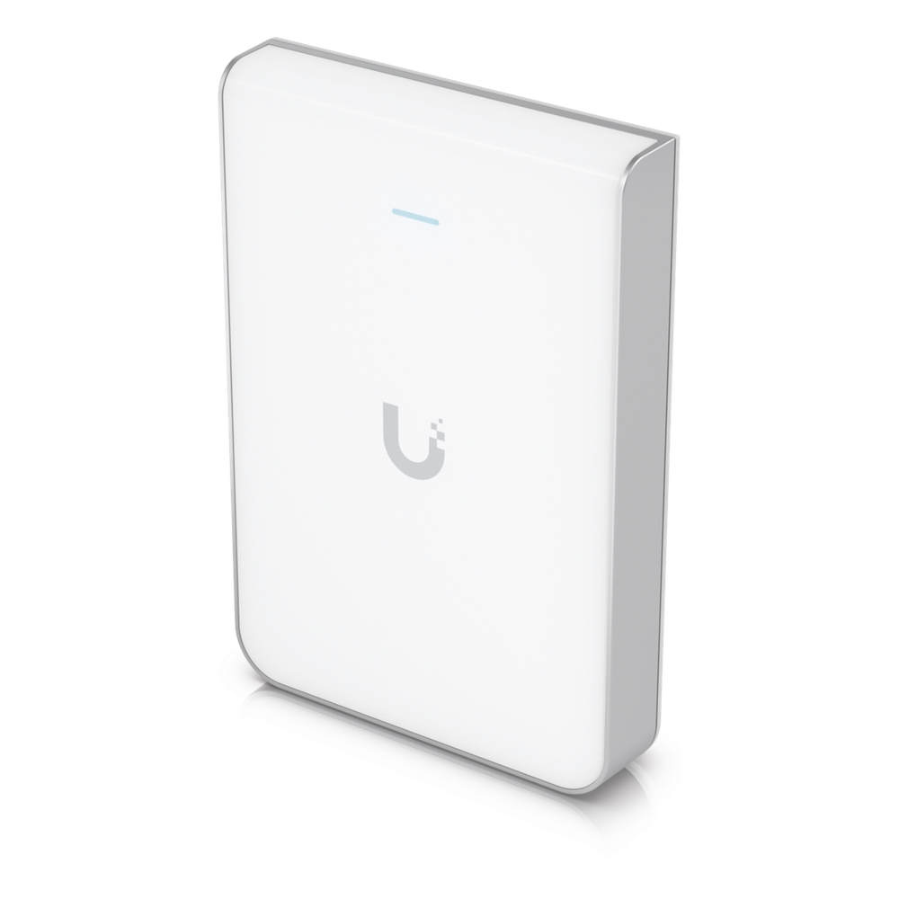 Access Point UniFi U6 In Wall/Montaje p/pared, WIFI 6 2.4 Y 5 Ghz, hasta 5.3 Gbps, 1 pto PoE In, 4 ptos secundarios (1 PoE Out)