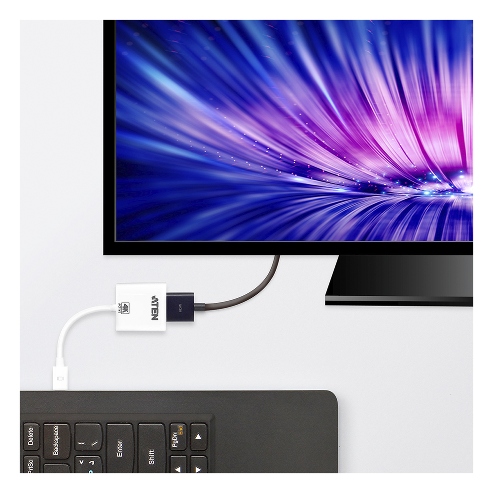 Adaptador activo de Mini DisplayPort a HDMI 4K | DisplayPort 1.2a | Compatible con audio