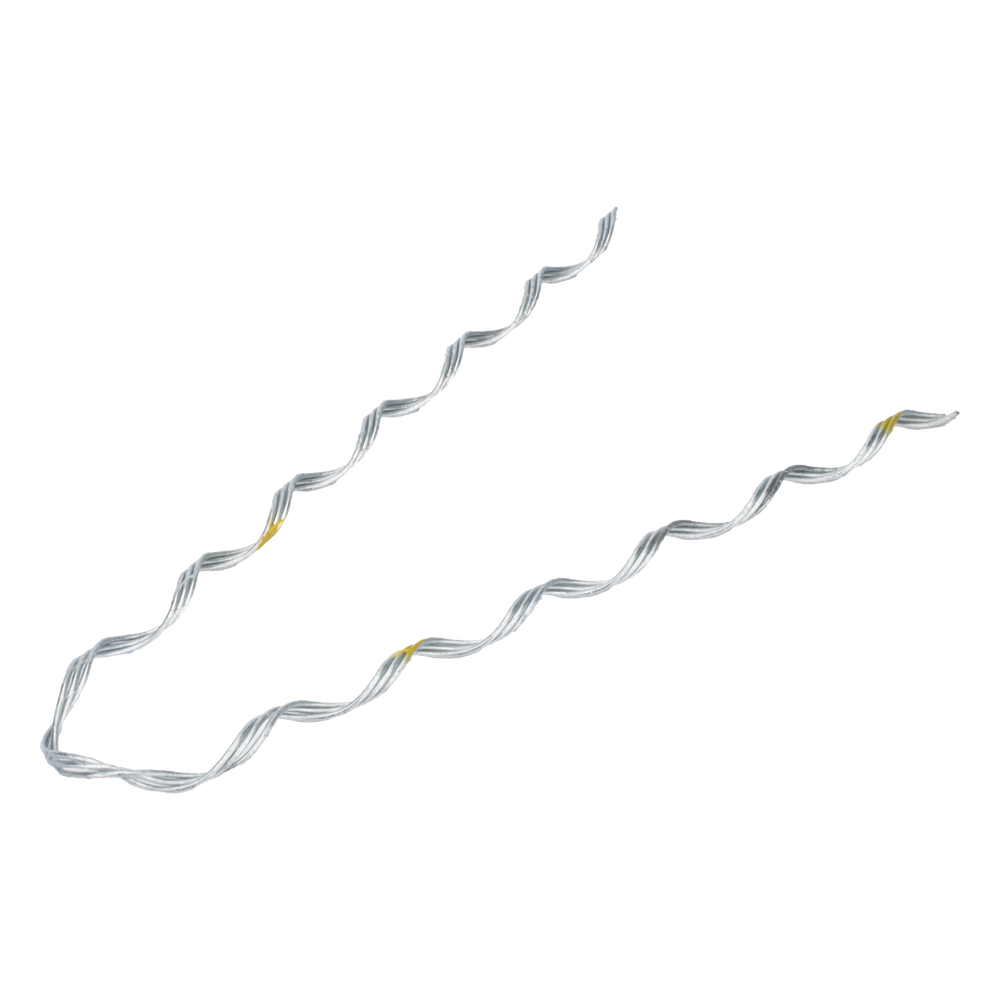Remate Preformado de Acero Galvanizado para fibra Mini-ADSS diámetros 6 - 7 mm (Preformado con tecnología sin polvo abrasivo) Estructura de 3 Hilos