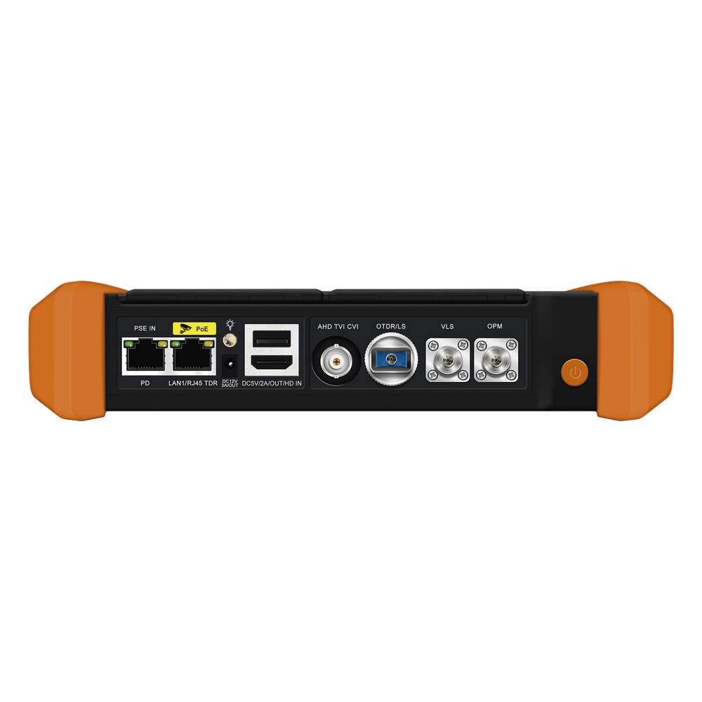 Tester Profesional OTDR y Video | Fibra Óptica | Cámaras IP | Cableado y Redes| Pantalla 5.4" Táctil | Soporta 4K/8K | HDMI/VGA | Medidor Potencia Óptica | Alcance 150KM | Localizador Fallos VFL | PoE Integrado | WiFi | In