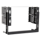 Rack Abierto de montaje en Pared, de 19in, 5 Unidades de rack, Profundidad Ajustable (8" a 12") con Charola de Uso Múltiple.