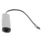 HUB USB-C (Docking Station) 5 en 1 | Ultra Delgado | 2 USB-A 3.1 a (5 Gbps) | HDMI 4K@60Hz | RJ45 (Gigabit Ethernet) | USB-C PD Carga Rápida 100W | Soporta OTG | Chips Inteligentes | Pequeño y Ligero | Caja de Aluminio.