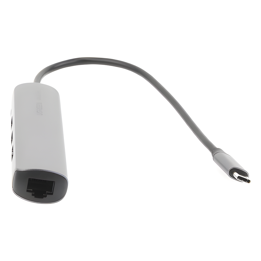 HUB USB-C (Docking Station) 5 en 1 | Ultra Delgado | 2 USB-A 3.1 a (5 Gbps) | HDMI 4K@60Hz | RJ45 (Gigabit Ethernet) | USB-C PD Carga Rápida 100W | Soporta OTG | Chips Inteligentes | Pequeño y Ligero | Caja de Aluminio.