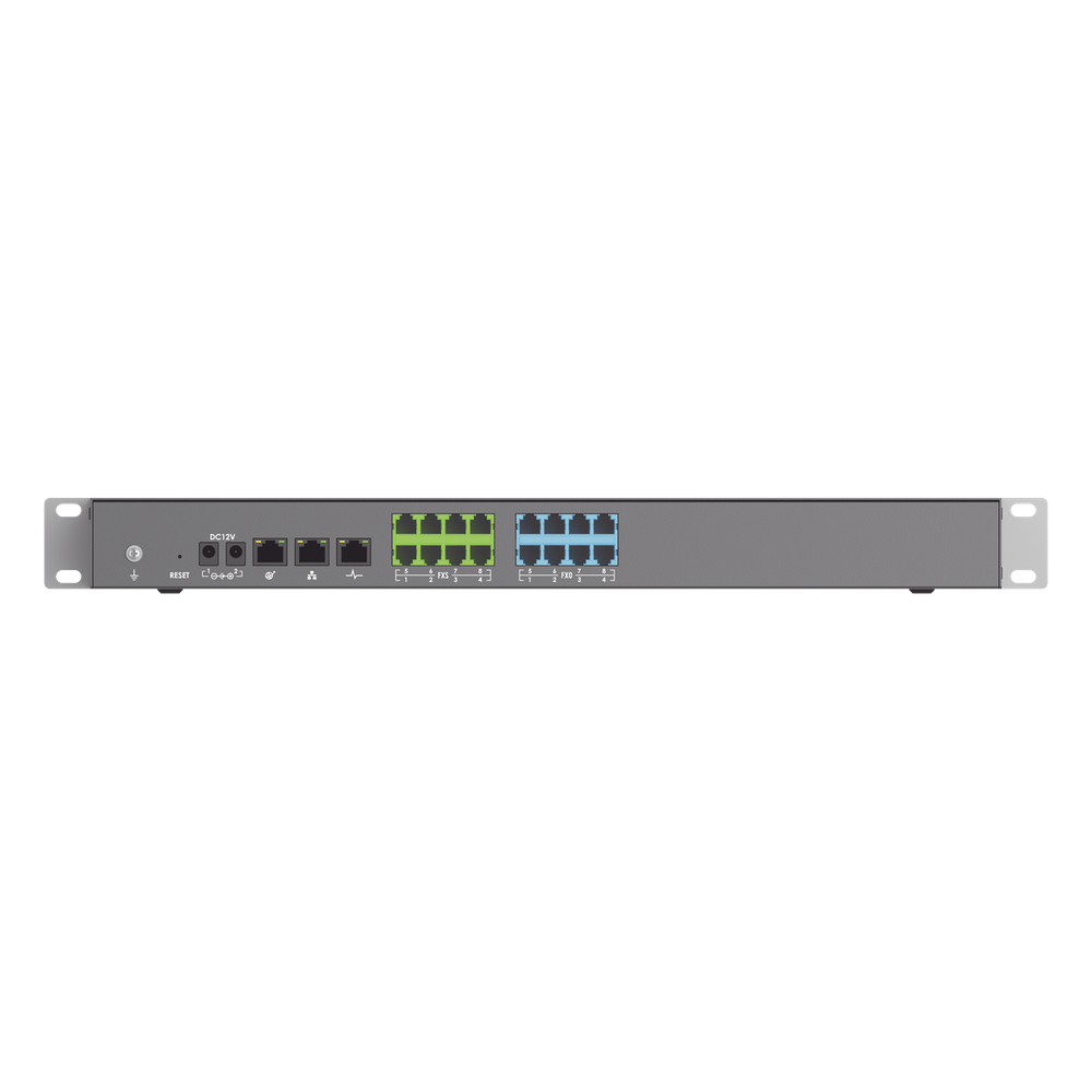 Conmutador IP-PBX para hasta 3000 usuarios y 450 llamadas simultaneas, 8FXO, 8FXS,  para solución de comunicaciones unificadas y colaboración