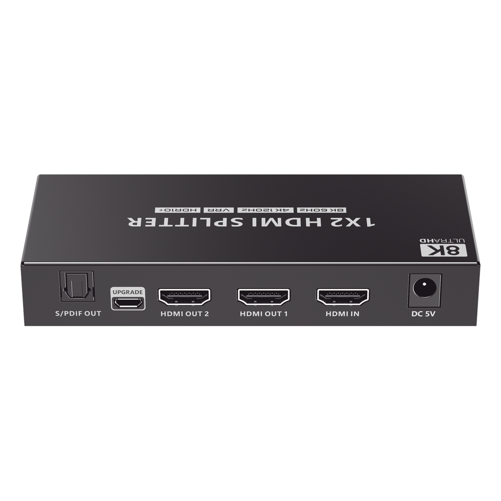Splitter HDMI 1x2 | Velocidad de trasmisión 48 Gbps| Resolución 8k | Salida de audio| HDCP 2.3