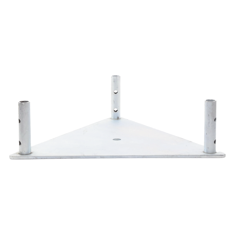 Base Triangular para Tramo STZ45 Galvanizado Electrolítico.