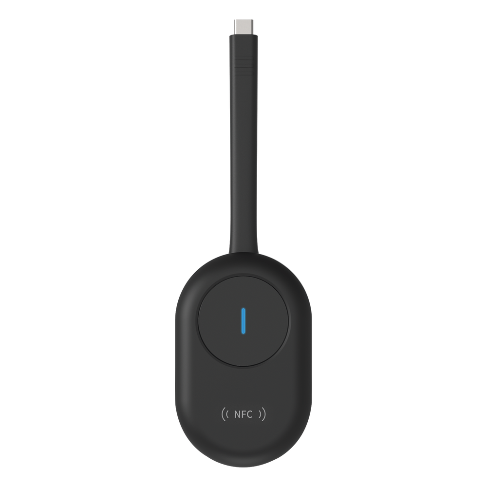 Dongle (Adaptador) de Proyección Inalambrica Para Pantallas Interactivas HIKVISION Serie DS-D5CxxRB/B / Compatible con Windows y Mac / Conector Tipo C (Incluye Adaptador USB-A - USB-C)