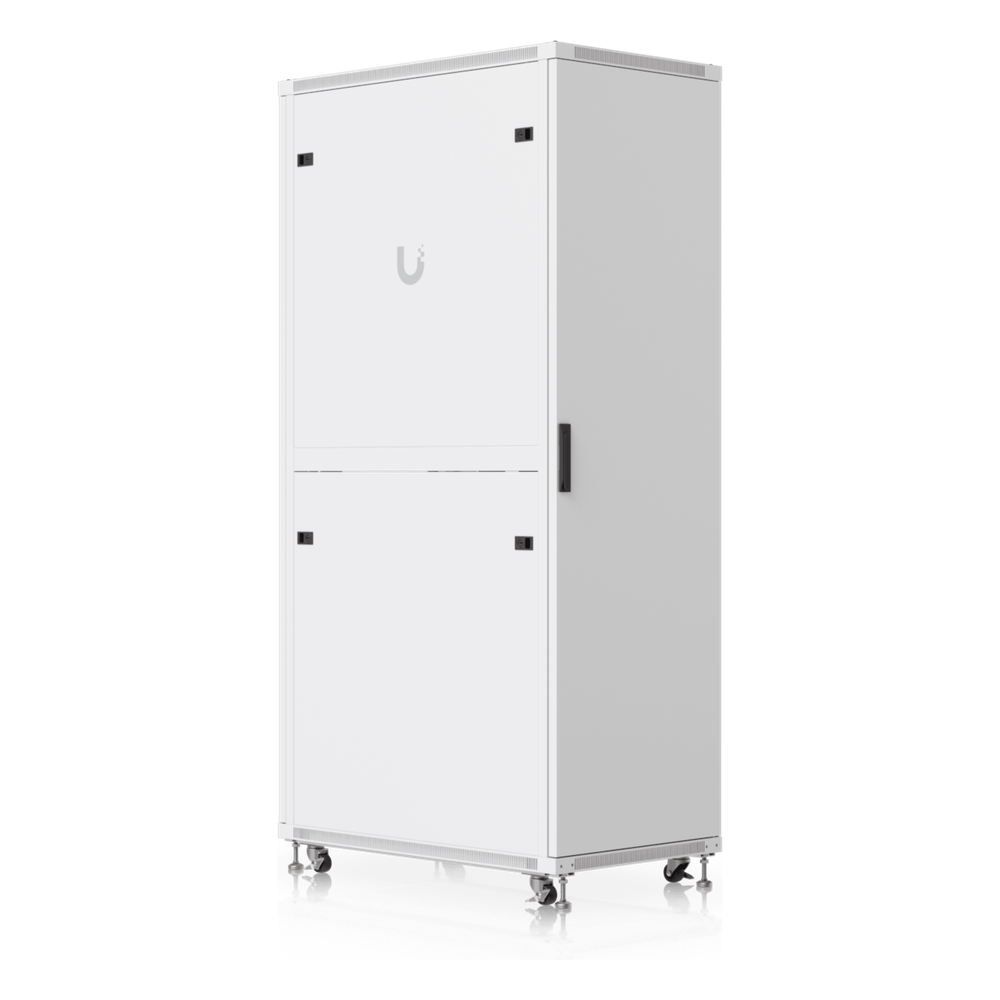 UACC Rack Cabinet 42U (600 × 1000 mm) – Gabinete de Piso Totalmente Ensamblado con Ventiladores Integrados, Paneles Removibles, Ruedas con Seguro y Puerta Frontal de Vidrio Templado
