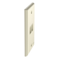 Placa de Pared Vertical, Salida Para 2 Puertos Keystone, Color Marfil