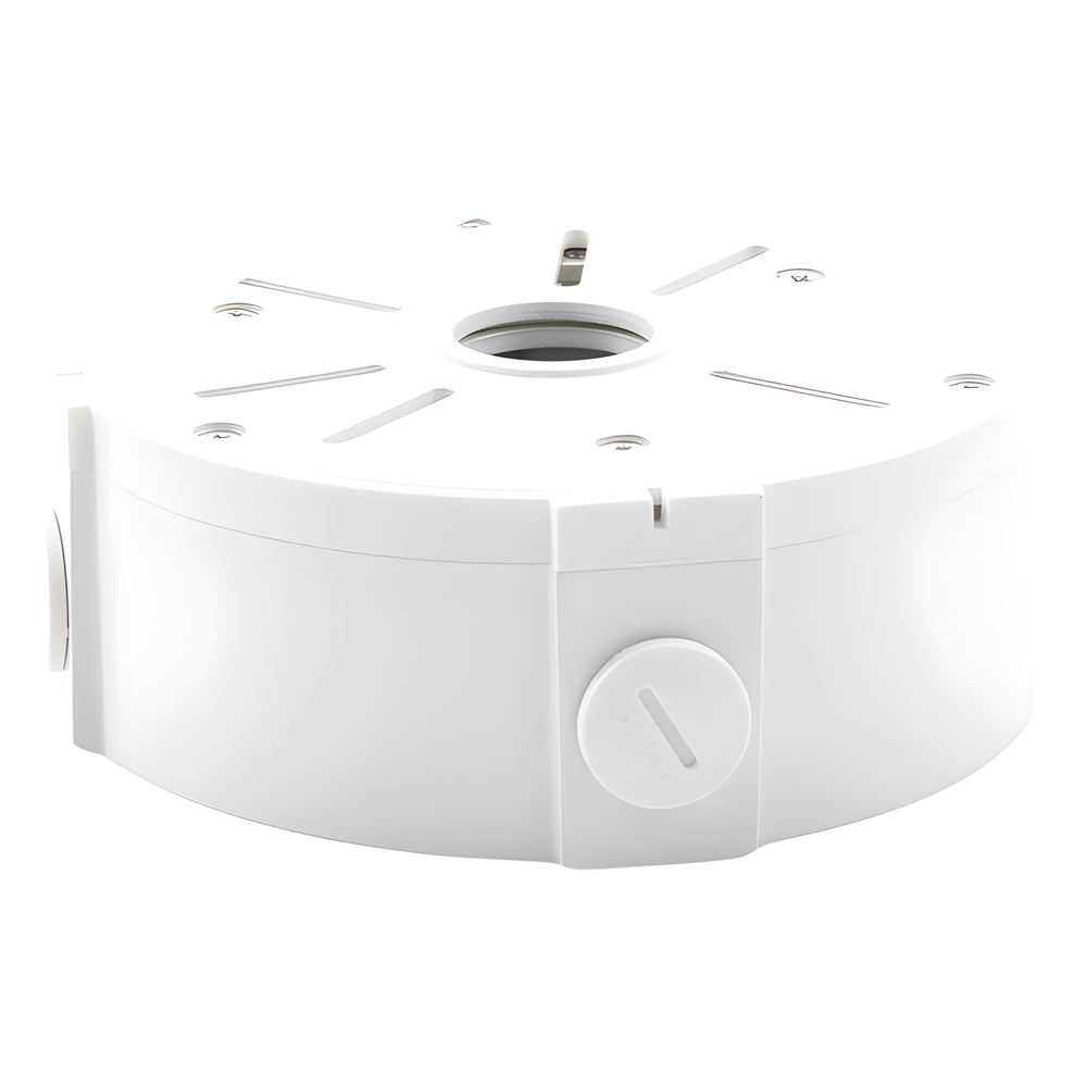 Caja de Conexiones Universal / Uso en Interior / Fabricada en Metal / Color Blanco / Uso en Bala - Domo - Turret / Conexión 3/4