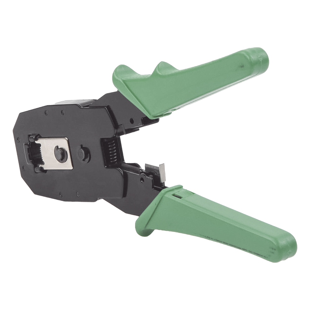 Pinzas para plegar (Ponchadoras) cables RJ11, RJ12, RJ45 telefónicos y cables de red Cat5e, Cat6, Cat6a y con Cavidades para 4, 6 y 8 conductores.