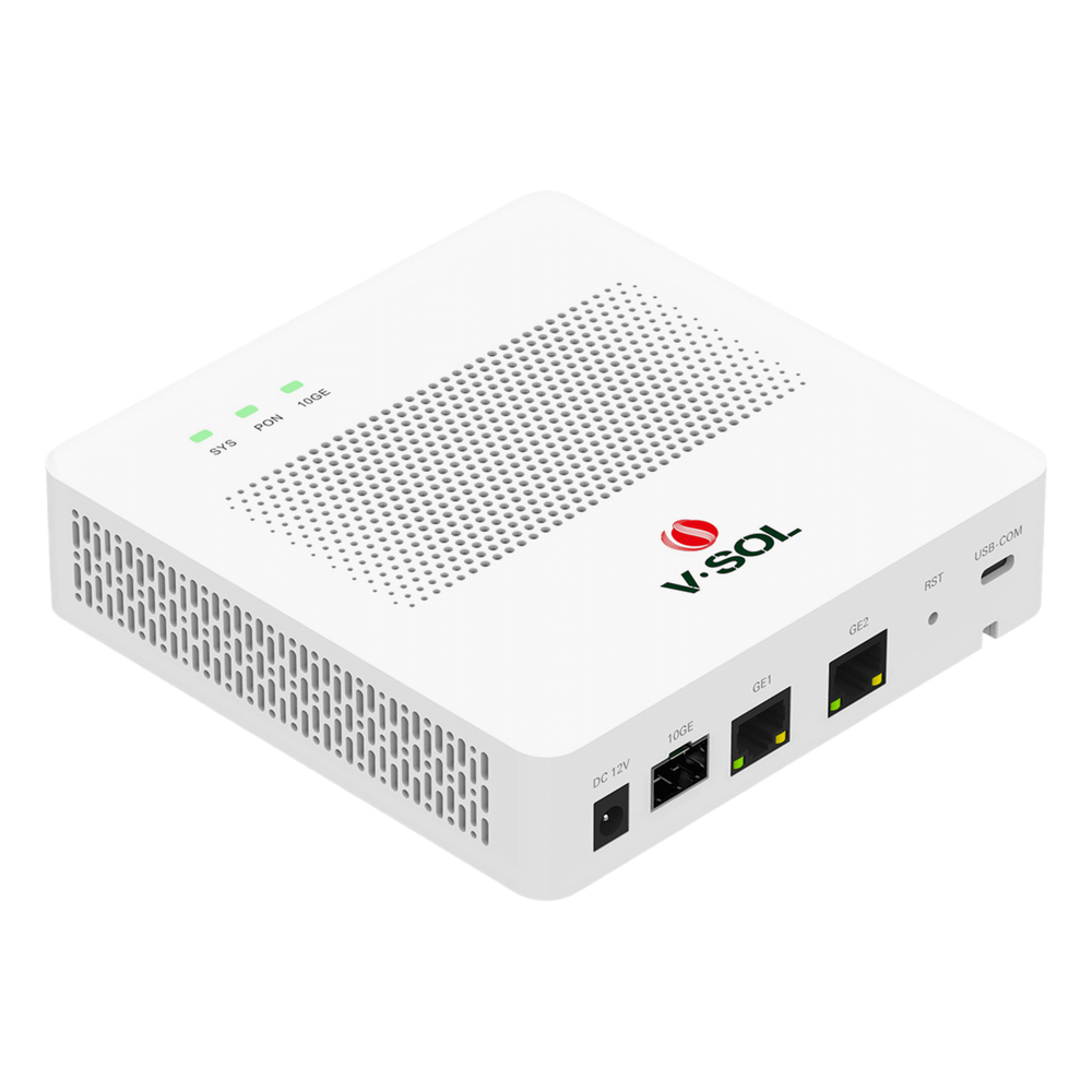 Mini OLT de 1 Puerto GPON SC/UPC con 3 puertos Uplink (2 puertos Gigabit Ethernet + 1 puerto SFP/SFP+) , hasta 64 ONUs / ONTs