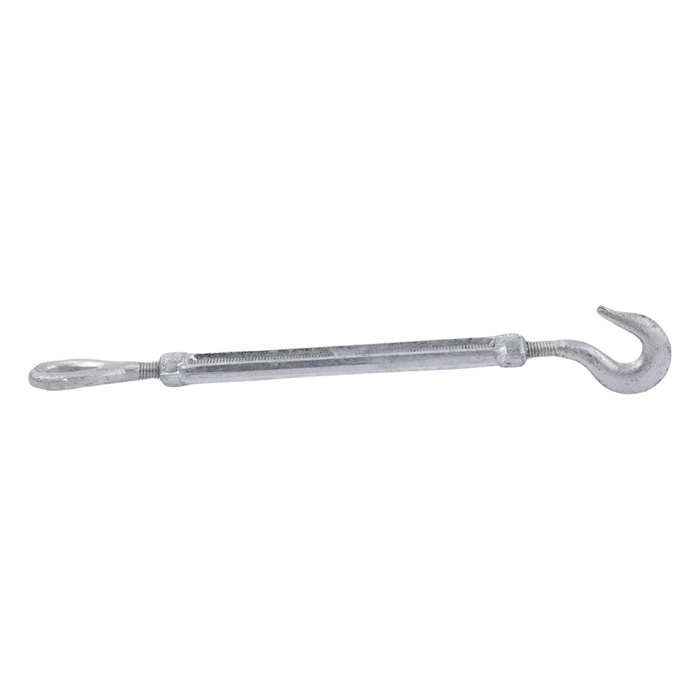 Tensor de 3/8" x 6" Acero Forjado OJO-GANCHO Galv. Inmersión en Caliente (Carga Max. 1000 lbs).