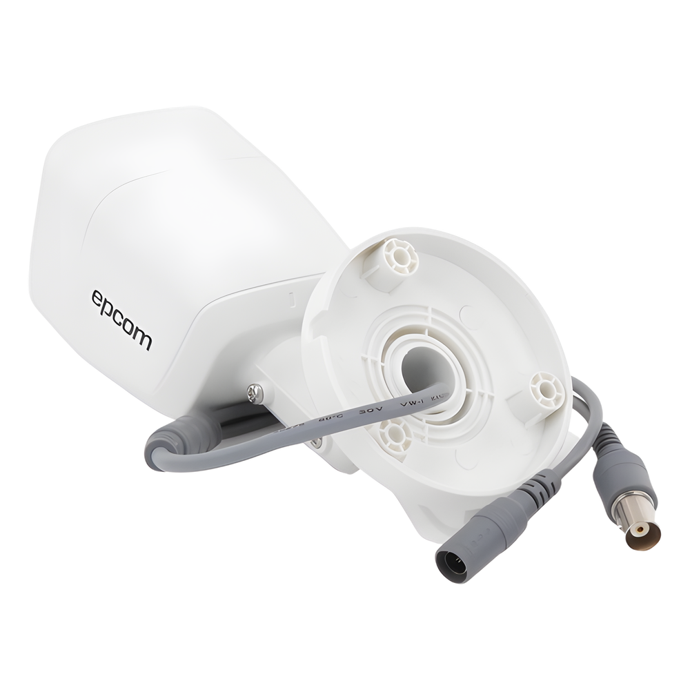 AUDIO POR COAXITRON / Bala TURBOHD 2 Megapixel (1080p) / Gran Angular 106° / Lente 2.8 mm / 25 mts IR EXIR / Exterior IP66 / 4 Tecnologías / dWDR