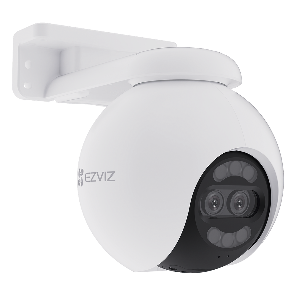 Cámara PT / Wi-Fi / Lente Dual / Panorámica 360° / Resolución 4K / Visión Nocturna ColorFULL  / IA Detección de Humanos y Vehiculos / Alarma con Sirena y Luz / IP65