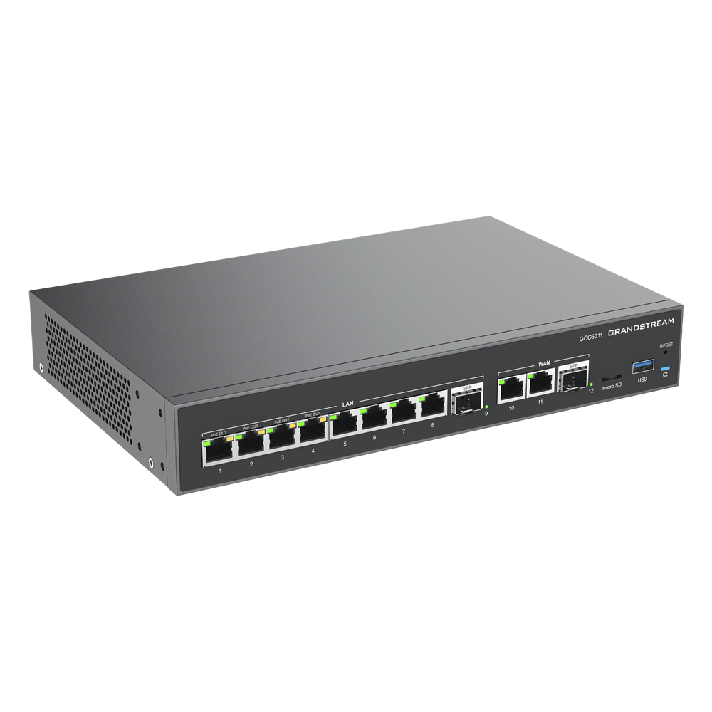 4 en 1: Firewall Nueva Generación, Router, PBX IP, Switch 10 Puertos Gigabit (4 PoE) + 2 Puertos SFP 2.5 Gigabit