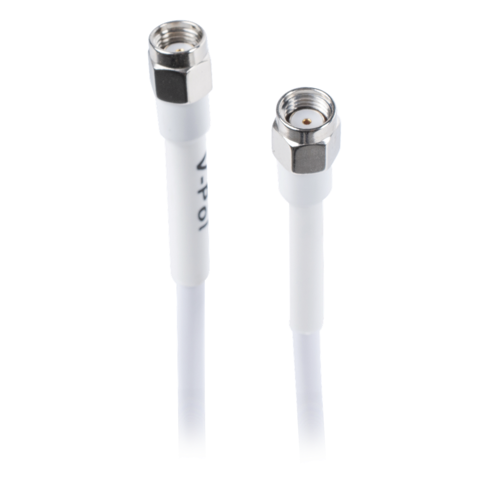 Antena Omnidireccional en 2.4 GHz, Rango de Frecuencias (2.3 - 2.5 GHz), Ganancia de 10 dBi, Doble Polaridad MIMO 2x2, Incluye Jumpers