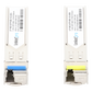 Transceptores Ópticos Industriales Bidireccionales SFP (Mini-Gbic) / Monomodo 1310 & 1550 nm / 1.25 Gbps / 1000BASE-BX / Conector LC/UPC Simplex / DDM / Hasta 20 km / 2 Piezas