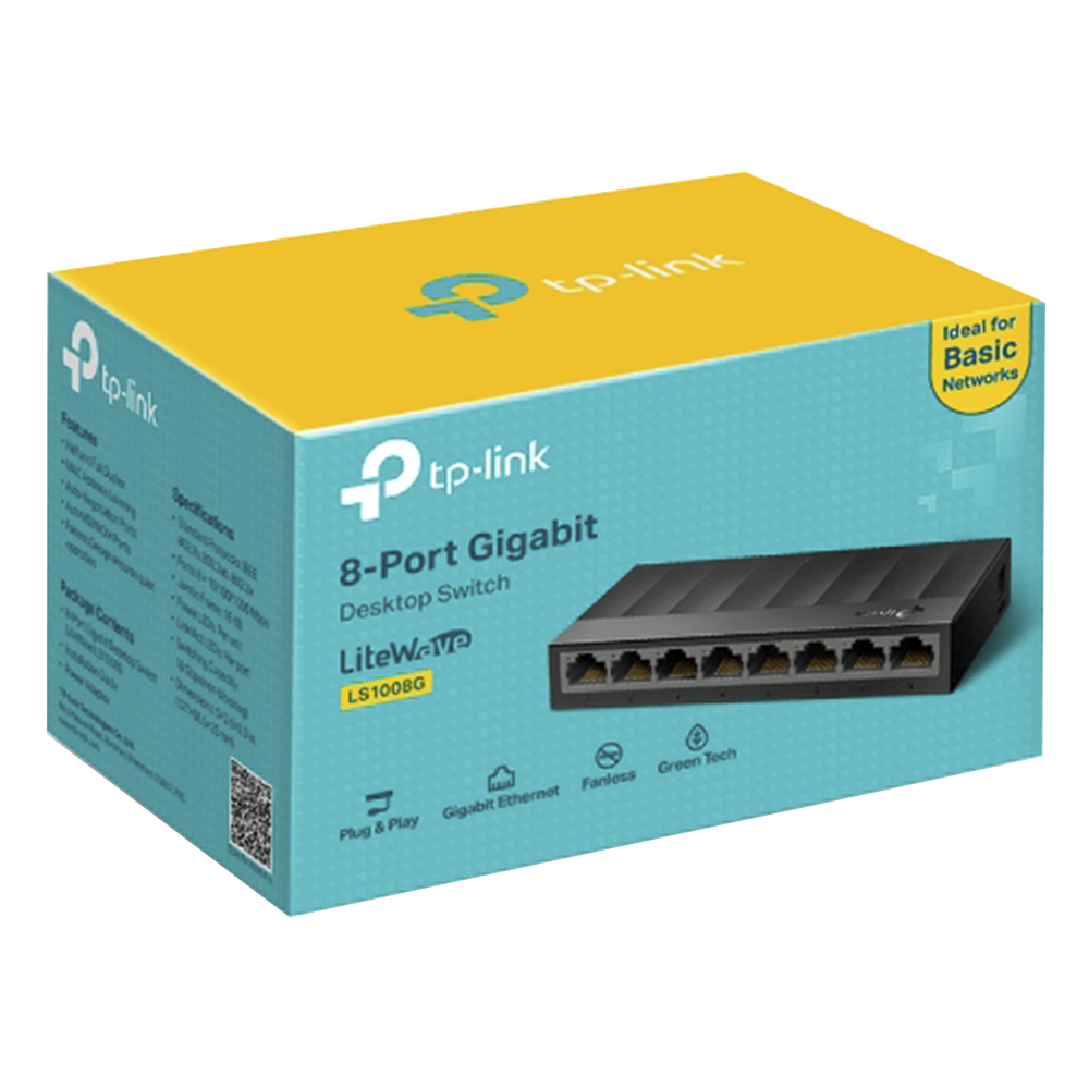 Switch para escritorio 8 puertos 10/100/1000Mbps