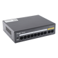 Switch PoE+ no Administrable, Hasta 110 Watts, 8 puertos PoE+ y 2 Uplinks 10/100