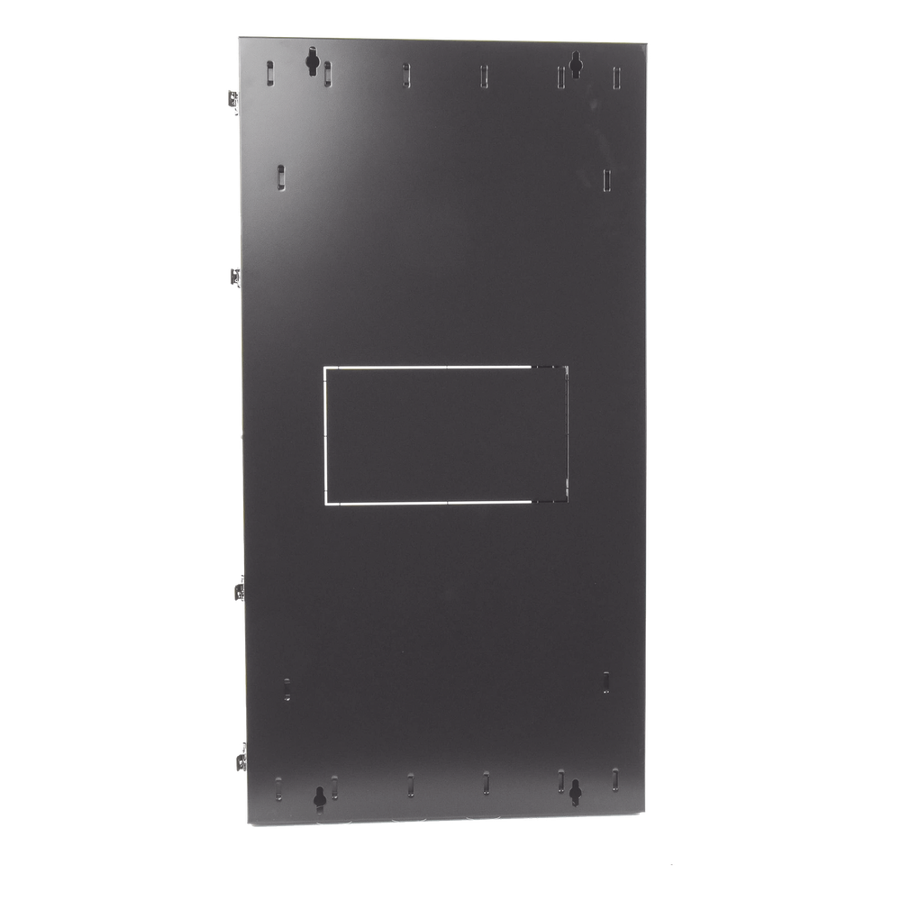 Gabinete PanZone de Montaje en Pared, de 19in, Puerta con Ventana de Seguridad, 26 UR, 635mm de Profundidad, Color Negro