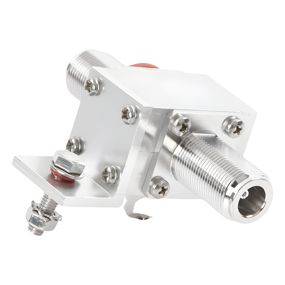 Protector Coaxial, Montaje Universal, para equipos HF, VHF y UHF (20 - 1000 MHz), Conectores N-hembra