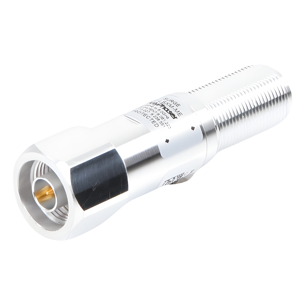Protector RF Coaxial de 2000 - 6000 MHz Con Filtro Pasa Alta Con Conector N-Macho Hacia el Equipo