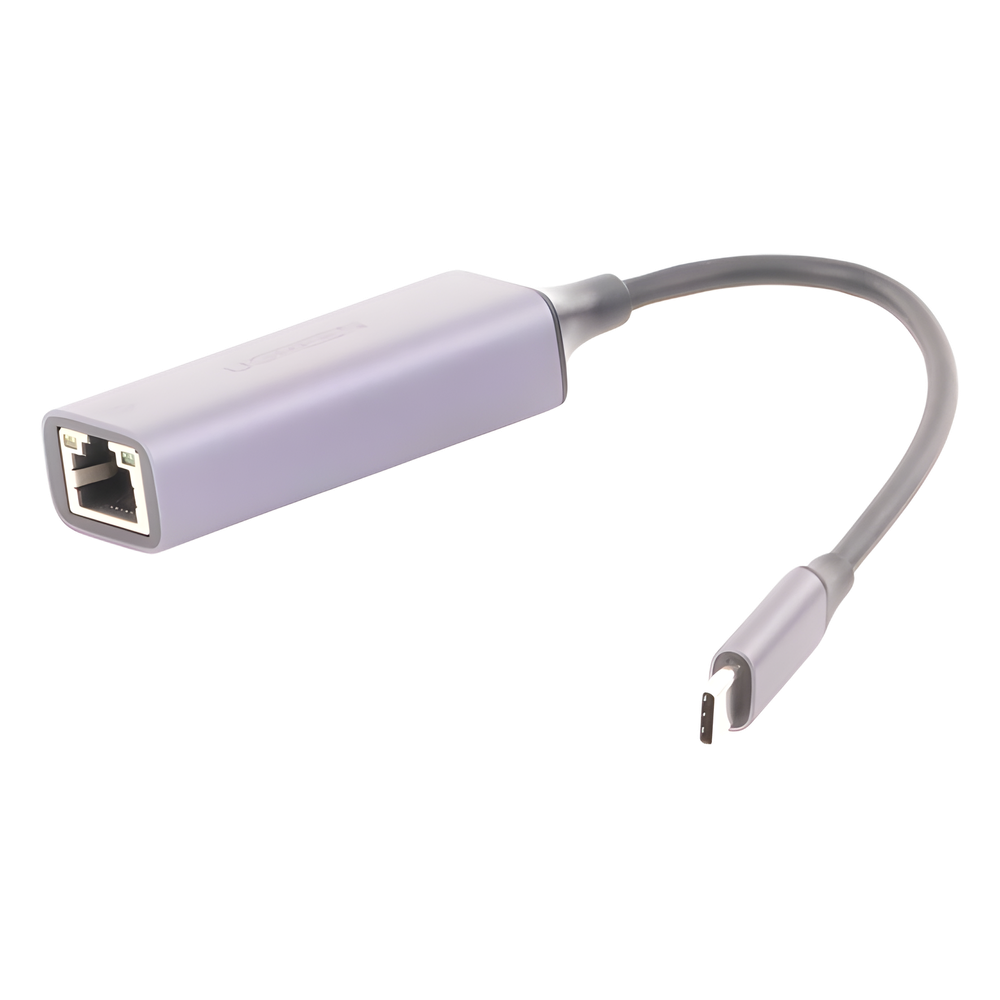 Adaptador de Red USB-C 3.1 (5 Gbps) a RJ45 | Thunderbolt 3 | Admite 10/100/1000 Mbps |  Chip Inteligente | Amplia Compatibilidad | Caja de Aluminio | Longitud del cable 10 cm.