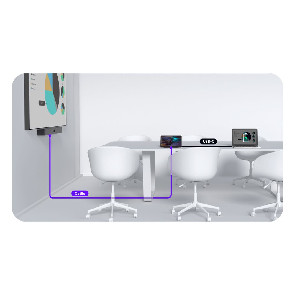 Barra de Videoconferencia Yealink A40 para Salas Medianas con Android Integrado para Microsoft Teams - No Requiere PC - Incluye Panel Touch