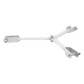 Brida para sujeción de retenida compatible con tramos STZ30G, Galvanizado por Inmersión en Caliente.