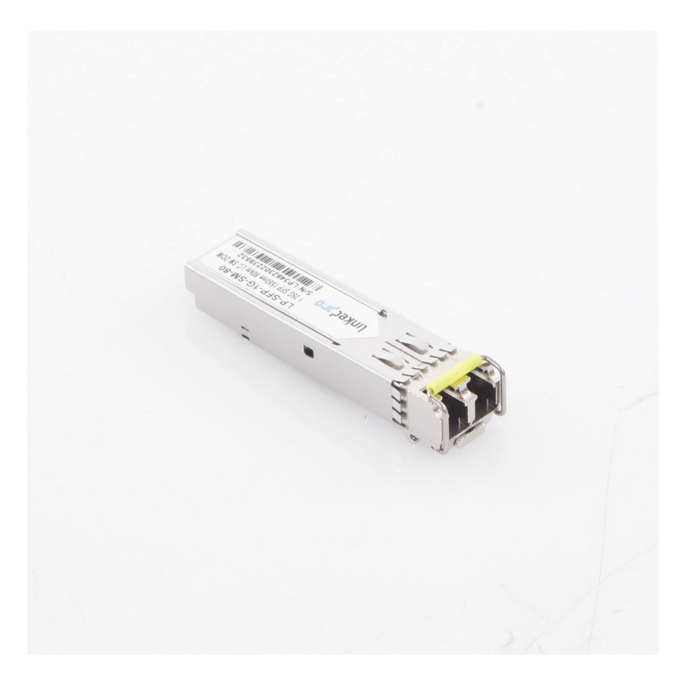 Transceptor Óptico SFP (Mini-Gbic) / Monomodo 1550 nm / 1.25 Gbps / 1000BASE-ZX / Conectores LC/UPC Dúplex / DDM / Hasta 80 km