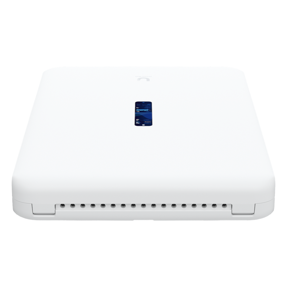 Dream Wall Cloud Gateway 10G Diseñado para Montaje en Pared con WiFi 6 Integrado, Switch PoE de Alta Potencia y Compatibilidad Total con Aplicaciones UniFi