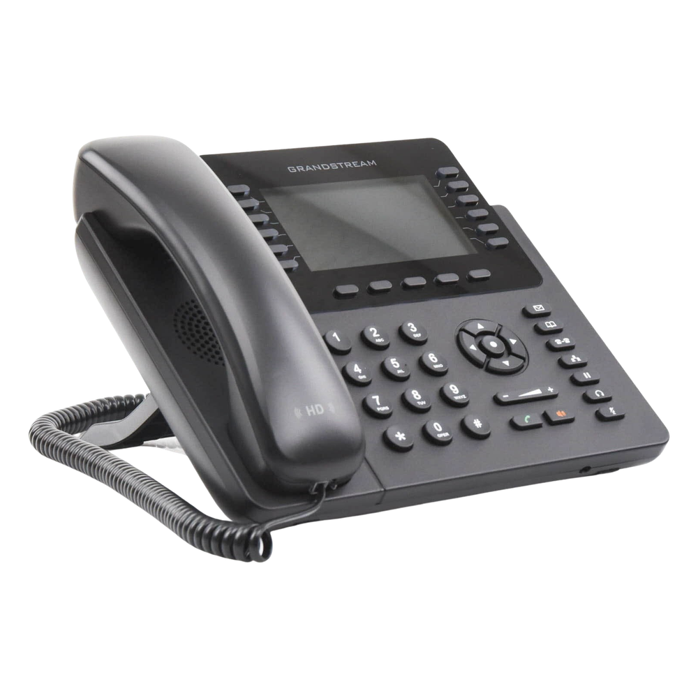 Teléfono IP empresarial de 12 Líneas con 5 teclas de función y conferencia de 4 vías, PoE