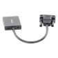VGA Macho / Salida: HDMI Hembra / Resolución de 1080P@60Hz / Puerto Estéreo de 3.5 mm / Plug and Play, Sin Controlador / Longitud del Cable 15 cm (5.91 Pulgadas). / Incluye Cable de Alimentación USB / Incluye Cable de Audio de 3.5mm.