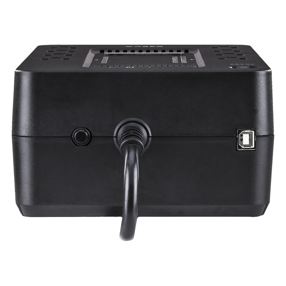 UPS de 650 VA/390 W, Topología Standby con Modo Ahorrador ECO, Entrada 120 Vca NEMA 5-15P, Con 8 Tomas NEMA 5-15R