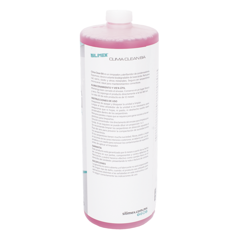 CLIMA CLEAN BA Limpiador Espumoso, Biodegradable y a Base de Agua que Garantiza una Limpieza Profunda y Profesional en Serpentines de Minisplits, Mejorando su Eficiencia y Prolongando su Vida Útil