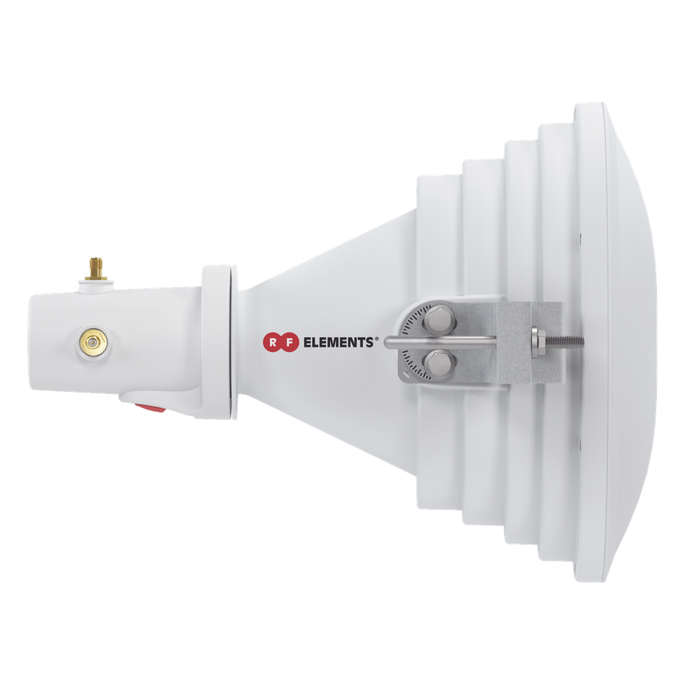 Antena Sectorial Asimétrica Starter Horn de 45º, 5150 - 5950 MHz, ganancia de 17 dBi, conexión directa con radios IS-5AC, PS-5AC y IS-M5, conexión RP-SMA